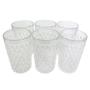 Imagem de Conjunto Com 6 Copos Vidro Bico De Jaca 370Ml Suco Água