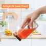 Imagem de Conjunto com 6 Frascos de Suco de Vidro STARISDE 360ml com Tampas