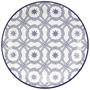 Imagem de Conjunto com 6 Pratos Rasos Floreal Náutico Cerâmica 26cm JM12-6784 - Daily