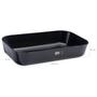 Imagem de Conjunto com 6 Tigela Retangular Vasilha Travessa 2,8L Preto
