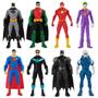 Imagem de Conjunto com 8 Bonecos Herois e Viloes da DC de 15CM Batman SUNNY