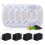 Imagem de Conjunto com 8 Filtros e Esponjas de Reposição para Fonte de Água para Pets