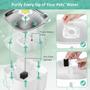 Imagem de Conjunto com 8 Filtros e Esponjas de Reposição para Fonte de Água para Pets