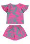 Imagem de Conjunto com Blusa e Short para Menina Bee Loop