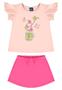 Imagem de Conjunto com Blusa e Short-Saia para Bebê Menina Bee Loop