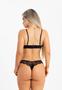 Imagem de Conjunto Com Detalhe No Bojo Todo Rendado Com Tanga Rendada Preto St Madame
