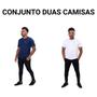 Imagem de Conjunto Com Duas Camisa Masculina DryFit Logo Refletida Proteção UV Leve Confortavel Resistente Oferta Preço Baixo