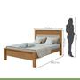 Imagem de Conjunto com Guarda-roupa Velaris com Pés, Cômoda Vedrae Cama Casal Athenas