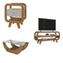 Imagem de Conjunto com Rack para Tv, Mesa de Centro e Mesa de Apoio Theo
