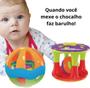 Imagem de Conjunto com Torre e Bola Chocalho Crianças Bebê Educativo Diversão Atividades Interativo Colorida