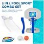 Imagem de Conjunto combinado de esportes de piscina SwimWays, rede de voleibol e basquete