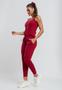 Imagem de Conjunto Comfy Com Regata Alcinha e Jogger Canelada Vermelho Salvatore Fashion