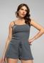 Imagem de Conjunto Comfy Com Regata Alcinha e Short Canelado Grafite Salvatore Fashion