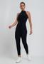 Imagem de Conjunto Comfy Com Regata e Jogger Canelada Preto Salvatore Fashion