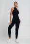 Imagem de Conjunto Comfy Com Regata e Jogger Canelada Preto Salvatore Fashion
