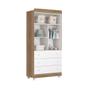 Imagem de Conjunto Comoda Sapateira 4 Gavetas 1 Porta E Guarda Roupa 2 Portas Katatau Infantil Para Quarto Branco Brilho E Mezzo - Reller