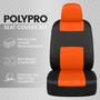 Imagem de Conjunto completo de capas de assento de carro BDK PolyPro laranja sobre preto