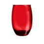 Imagem de Conjunto Copo Vidro 450ml 9 Vermelho / 9 Transparente California