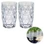 Imagem de Conjunto Copos Diamante 370ML Resistentes Agua Suco 2 UN
