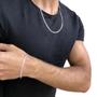 Imagem de Conjunto Corrente 925 Masculina 60Cm 2Mm + Pulseira 3Mm