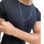 Imagem de Conjunto Corrente Masculina 70Cm 2Mm E Pulseira Grumet Italy