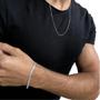 Imagem de Conjunto Correntinha Masculina 60Cm + Pulseira 5Mm Fina