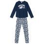 Imagem de Conjunto Cotton Infantil Menina Azul Claro Brandili