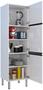 Imagem de Conjunto Cozinha Completo Gaia Flat 100% Aço 1.50 mt - Gabinete /Aéreo/Paneleiro/Balcão Cooktop 5 - Branco  Cozimax