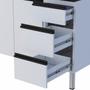 Imagem de Conjunto Cozinha Completo Gaia Flat 100% Aço 1.80 mt - Gabinete /Aéreo/Paneleiro/Balcão Cooktop 5 - Branco  Cozimax