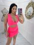 Imagem de Conjunto Cropped com Decote + Saia estampa refletiva