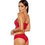 Imagem de Conjunto Cropped de Lingerie sem Bojo com Aro Vermelho