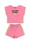 Imagem de Conjunto Cropped e Short Menina Infantil Bee Loop