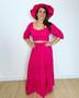 Imagem de Conjunto Cropped Frente Única com Bojo e Saia Longa 3 Marias em Viscose Larissa