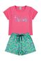 Imagem de Conjunto Cropped Infantil Unicorn Fofo Rosa