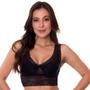 Imagem de Conjunto Cropped Lingerie Calcinha Sutiã em Renda Sem Bojo Estilo Sedutor - CL4821