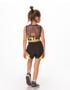 Imagem de Conjunto Cropped Menina Tela E Short Com Recortes Mylu
