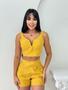 Imagem de Conjunto Curto Feminino Alfaiataria Cropped e Shorts S9724