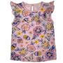 Imagem de Conjunto curto infantil bata e shorts estampado flores