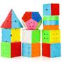 Imagem de Conjunto de 10 Cubos Mágicos Speed Cube TOY Life - Para Crianças e Adultos