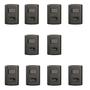 Imagem de Conjunto de 10 Interruptores de 1 Tecla Simples e Tomada 2p+t 20a , Modular, com Placa 4x2 e Suporte