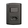 Imagem de Conjunto de 10 Interruptores de 1 Tecla Simples e Tomada 2p+t 20a , Modular, com Placa 4x2 e Suporte