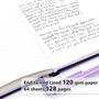 Imagem de Conjunto de 12 Cadernos e Diários Feela A5 - Capa Dura Pautada - Roxo
