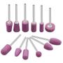 Imagem de Conjunto de 12 Mini Brocas para Unhas com Haste de 2,35mm - Para Polimento e Lixamento