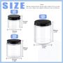 Imagem de Conjunto de 12 Potes de Vidro Glarks (60ml, 120ml, 240ml) com Tampas
