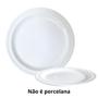 Imagem de Conjunto de 12 Pratos de Sobremesa 18 Cm em Melamina Premium Branco  Bestfer 