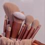 Imagem de Conjunto de 13 Pincel de Maquiagem Profissional - Macios e com Bolsa