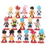 Imagem de Conjunto de 16 Bonecos de Ação Dragon Goku - 3 Tamanhos em PVC