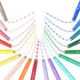 Imagem de Conjunto de 18 Canetas Marca-Texto Curve AECHY - Ponta Dupla e 18 Cores