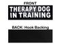 Imagem de Conjunto de 2 adesivos removíveis Refletive Therapy Dog in Training