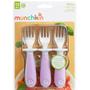 Imagem de Conjunto de 3 Garfos Infantis Munchkin Raise - Aço Inoxidável Rosa